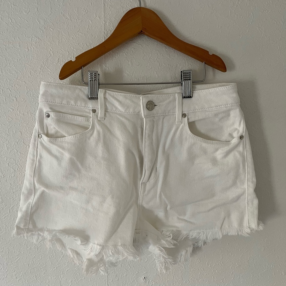 GUESS white denim shorts